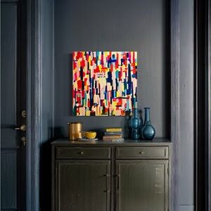 Abstract Multicolor Canvas Painting Original Art by Sarah Shirley